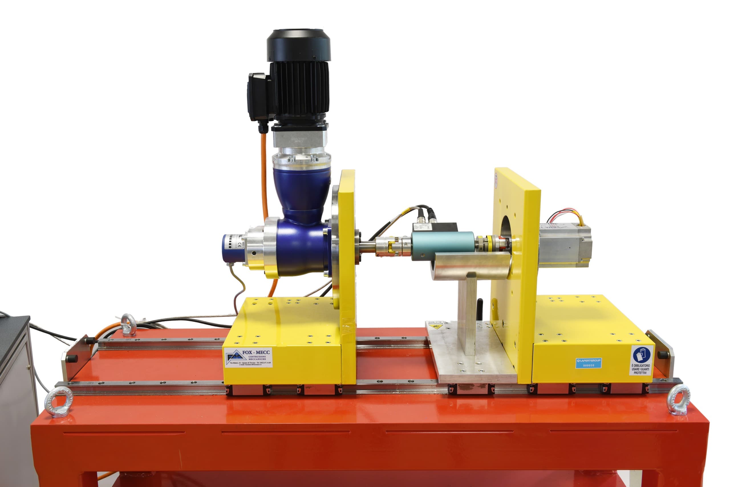 Realizzazione shooting fotografico di sistemi industriali per il collaudo di motori elettrici