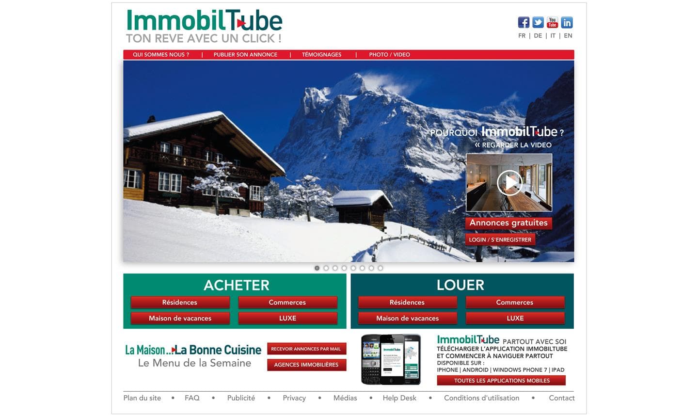 Studio di un portale web per un'agenzia immobiliare