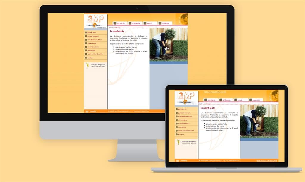Creazione sito internet per impresa di pulizie 3MP International