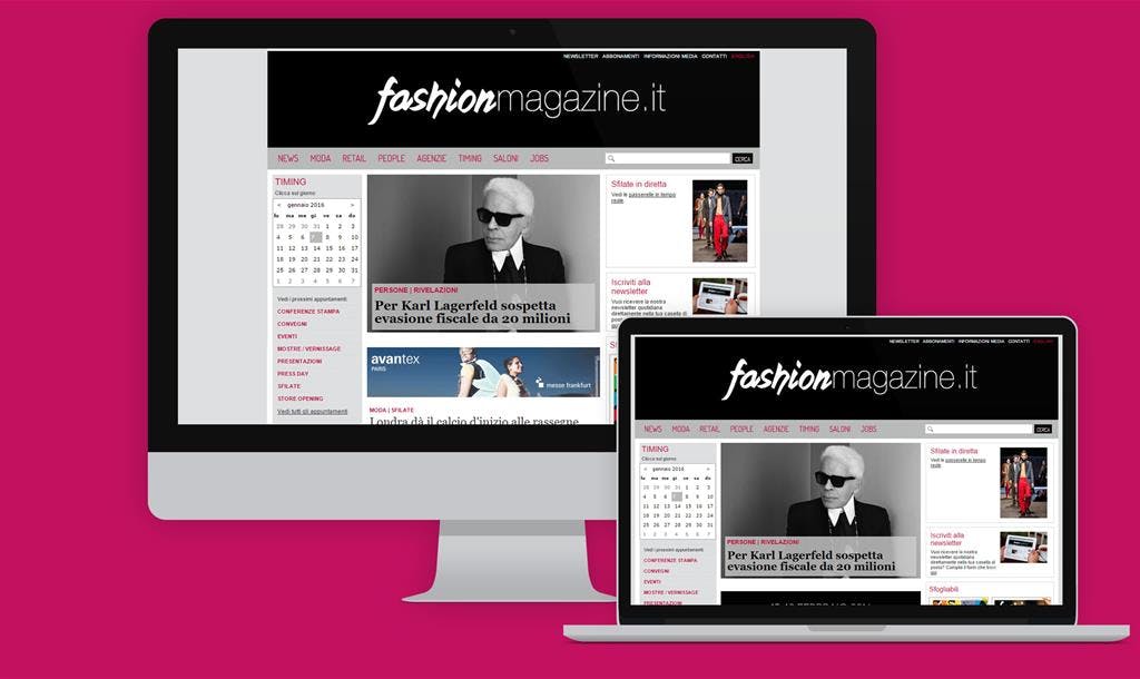 Realizzazione di un portale editoriale per il settore moda